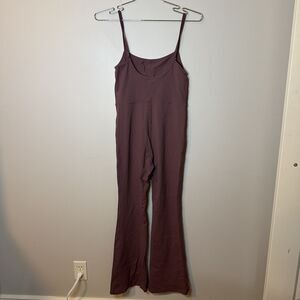 Anrabess Womens Wide Leg One Piece Jumpsuit Size M Yoga Athleisure Workout